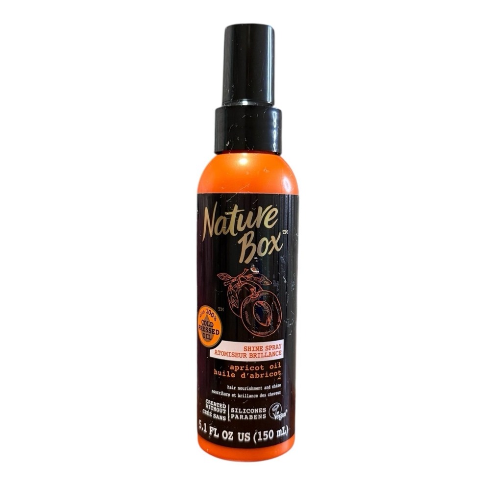 Nature Box Shine Spray Apricot Oil Hair Nourishment Shine No Paraben‎ 5.1oz
